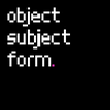 undefined Object Subject Form
