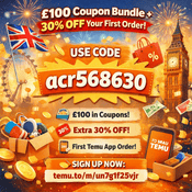 Podcast 💥 Temu UK Coupon Code [acr568630] – Get £100 in Coupons + 30% Off Your First Order