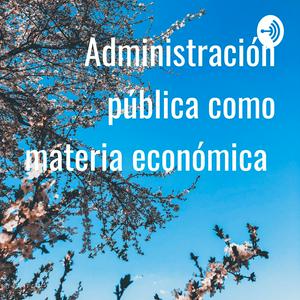 Administración pública como materia económica