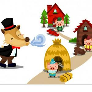 "Los 3 cerditos Y el Lobo feroz"